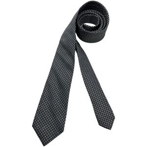 PROFUOMO Black/Gray Geometric Silk LUXURY Tie ITALY